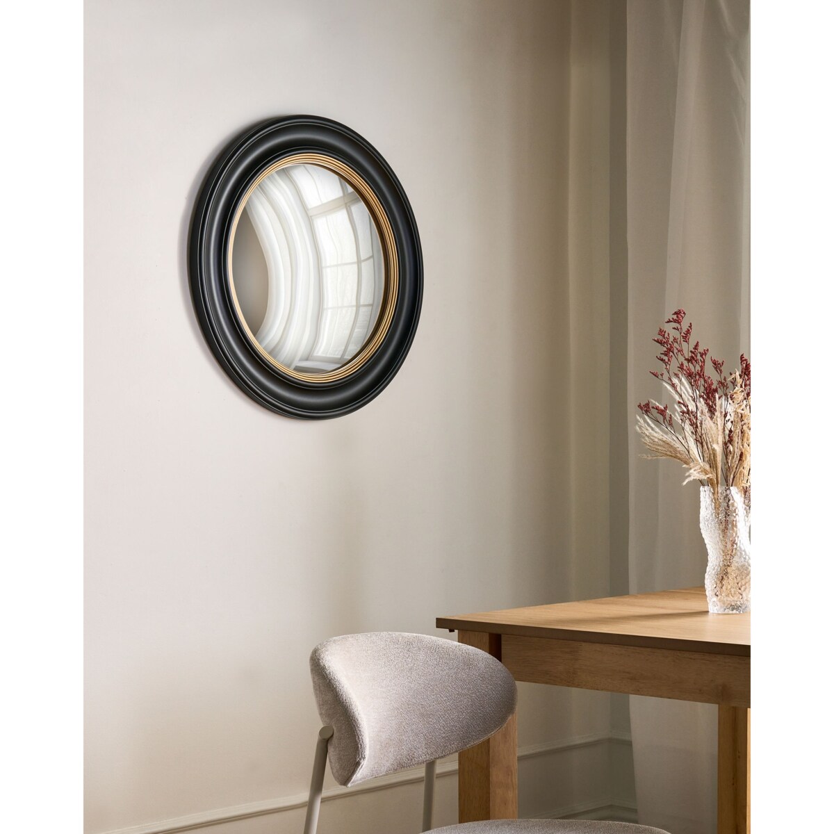 Lustro ścienne MALO 66 cm 66 cm Czarny