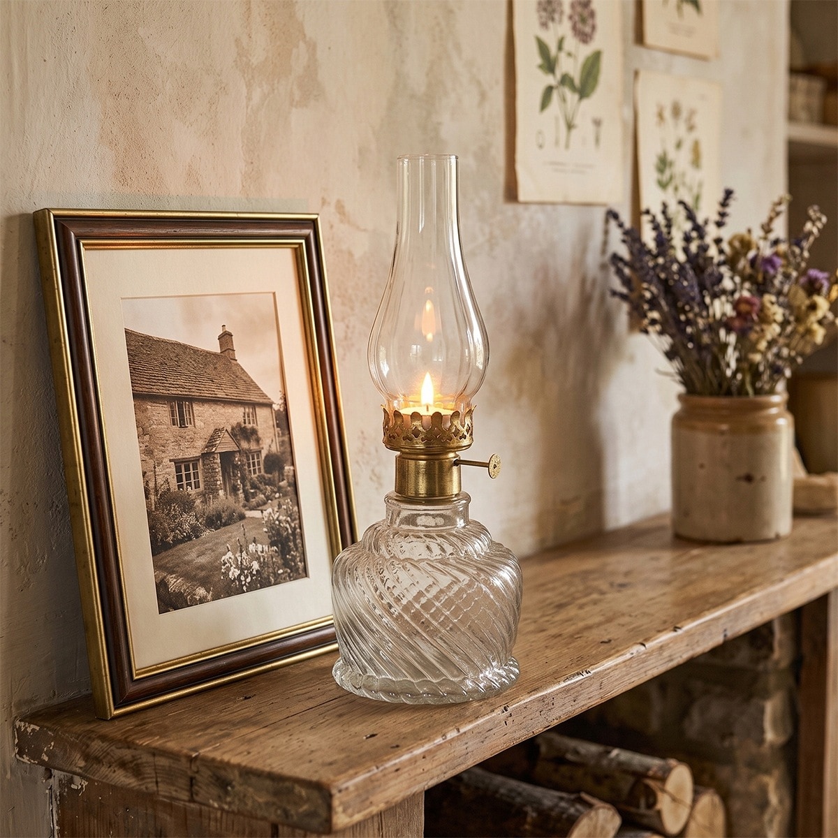 LAMPION LAMPA NAFTOWA SZKLANY ŚWIECZNIK TEALIGHT PRZEZROCZYSTY SKANDYNAWSKI
