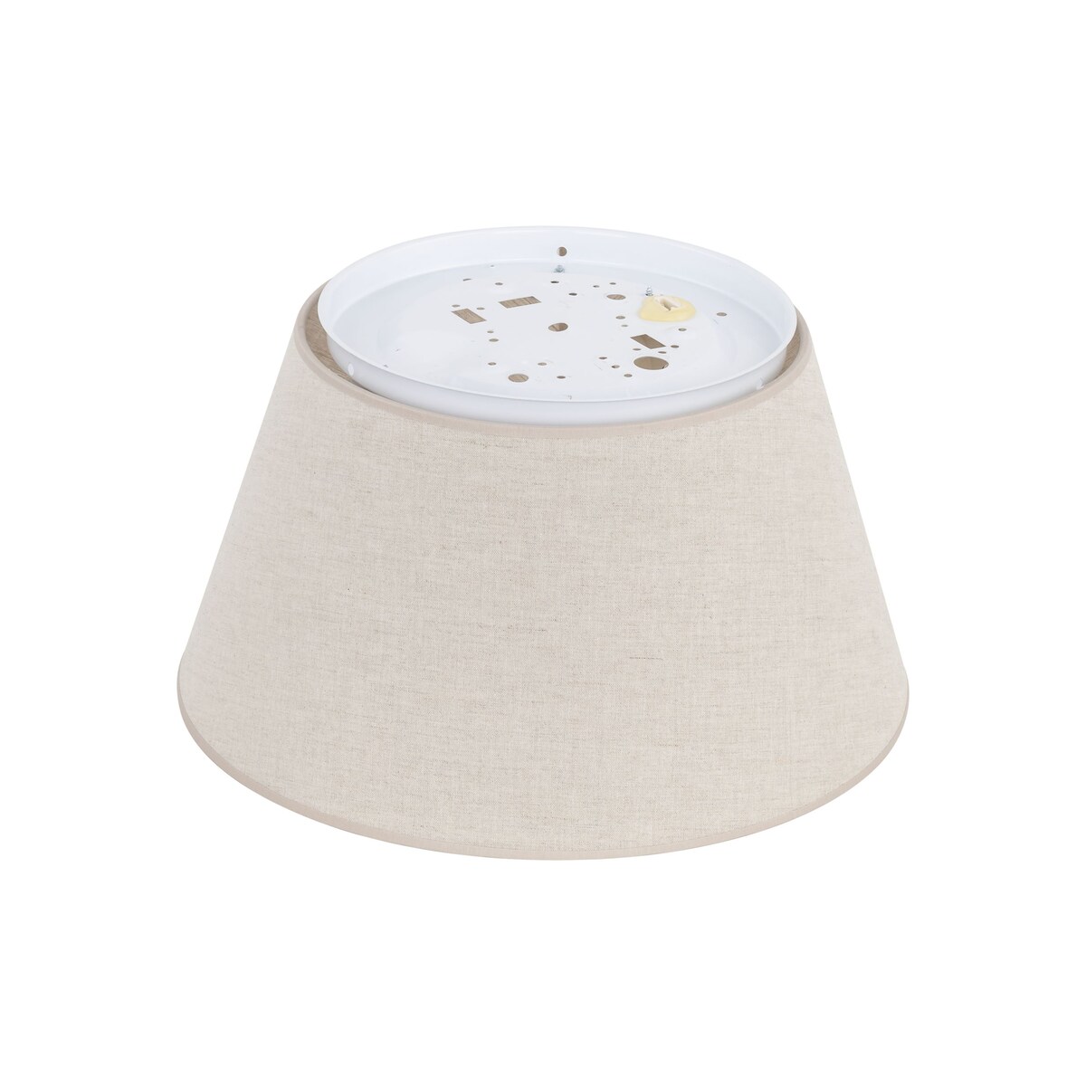 Lampa sufitowa plafon TK Lighting FORMO LEN 380 11076 biało-beżowa 2xE27 38 cm lniana