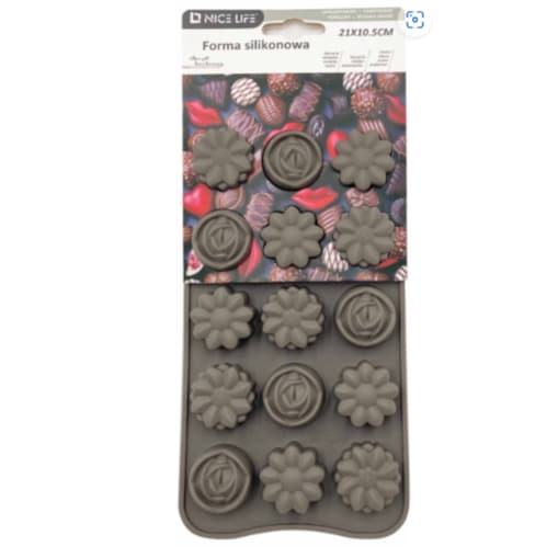 forma silkonowa do pralinek i czekoladek flowers