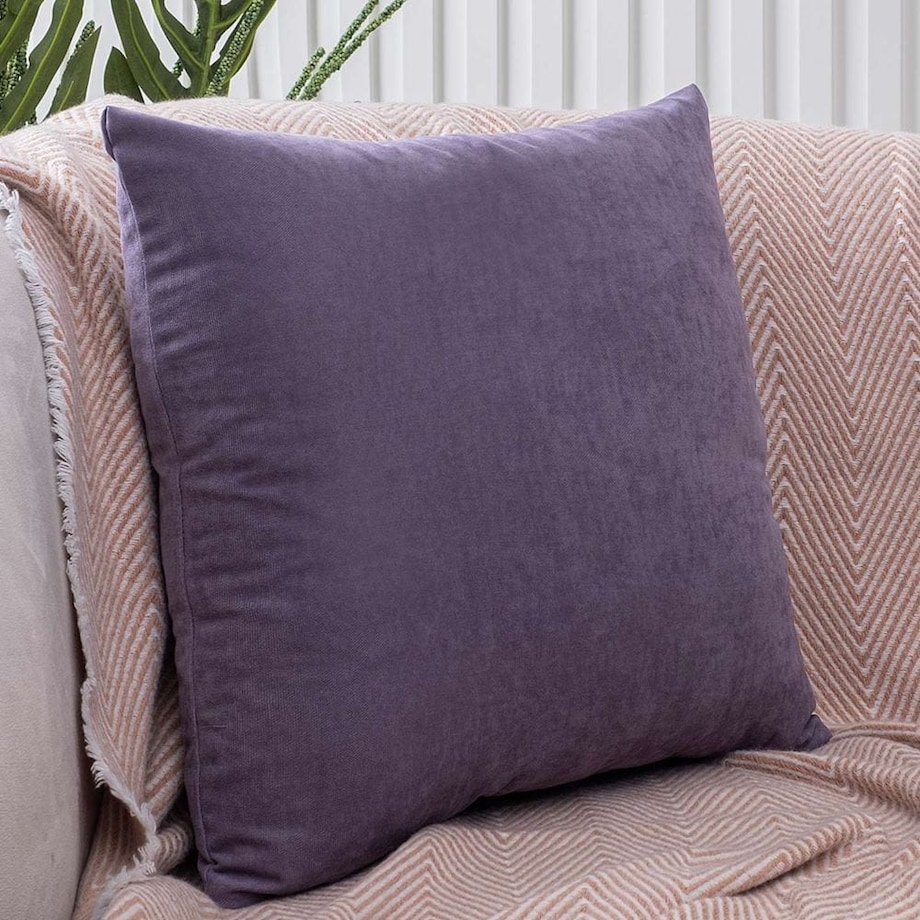 Poszewka dekoracyjna 45x45 wrzosowa, gładka