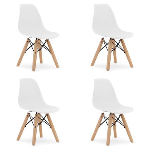 Krzesło Do Jadalni Kuchni Salonu Zubi - Białe X 4