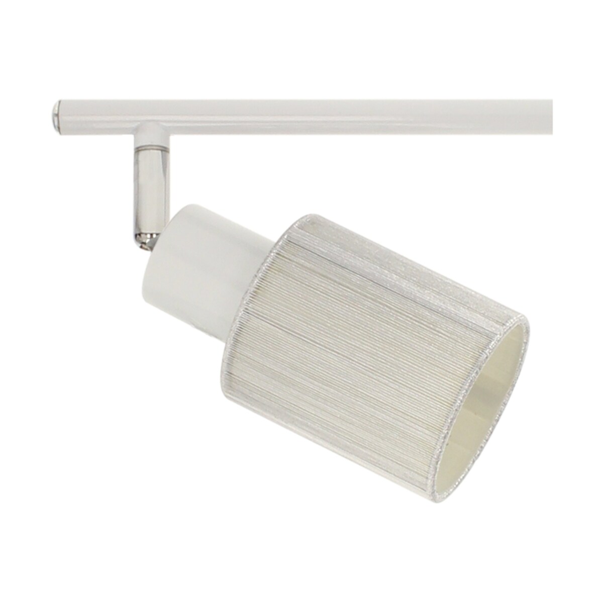 Lampa Sufitowa BRITOP Lighting 4xE14 Max.9W Subtelne Połączenie Bieli z Srebrną Tkaniną, Polski Producent, 1 szt.