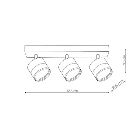 Spot Light Prestige Kendal biały 3 x GX53 1 szt.