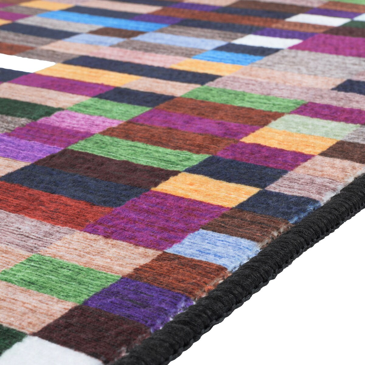 Dywan, chodnik nowoczesny geometryczny Piksel 65x130 cm e-floor wielokolorowy