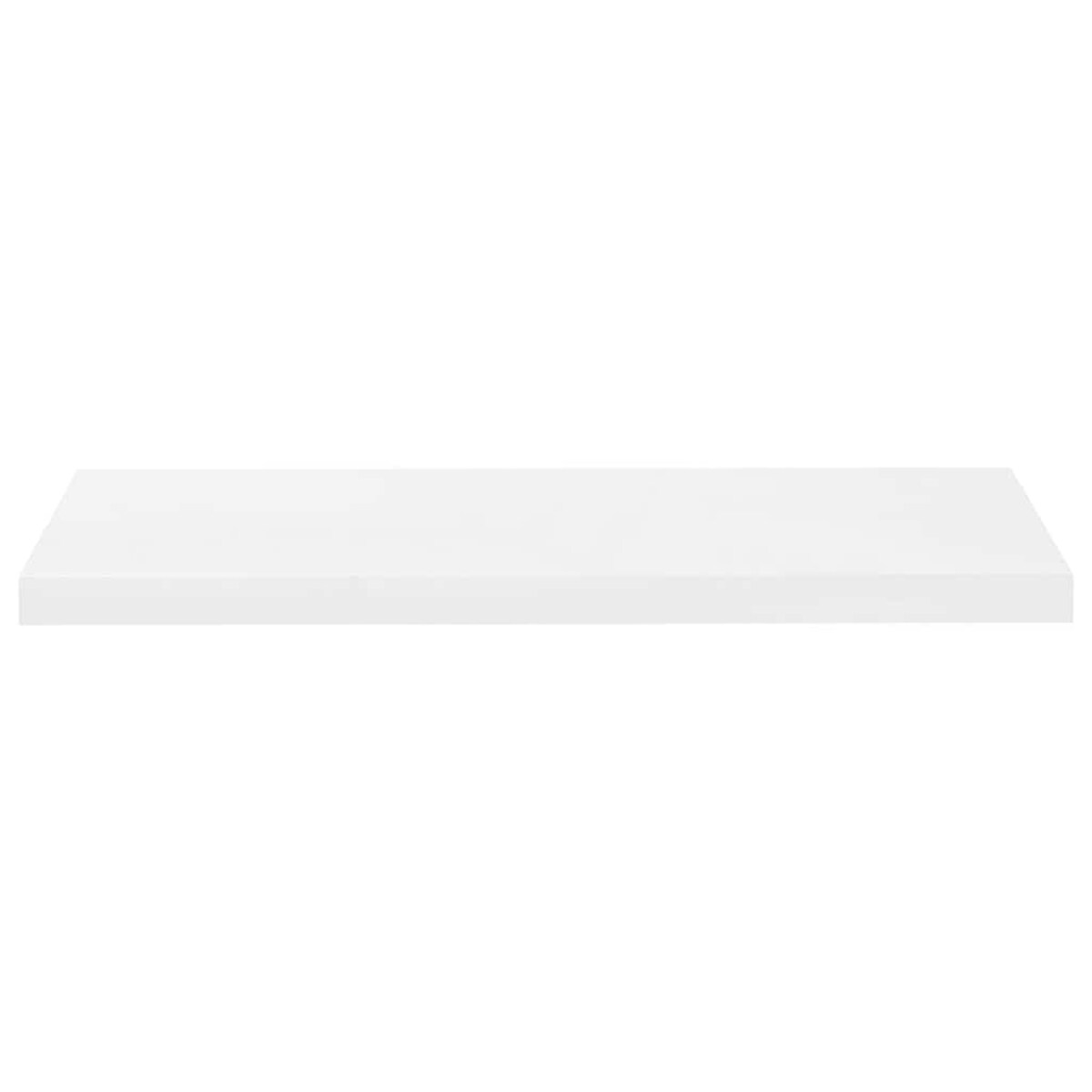 vidaXL Półki ścienne, 4 szt, wysoki połysk, białe, 80x23,5x3,8 cm, MDF
