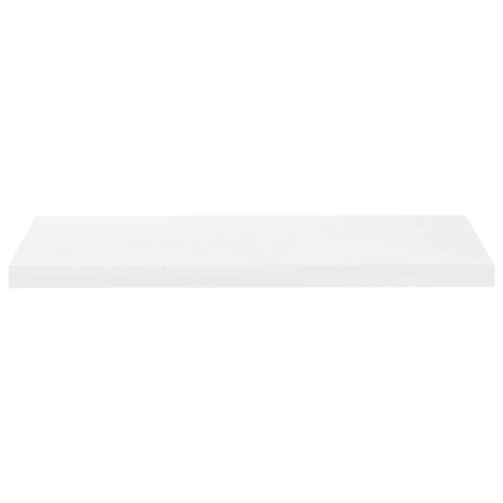 vidaXL Półki ścienne, 4 szt, wysoki połysk, białe, 80x23,5x3,8 cm, MDF