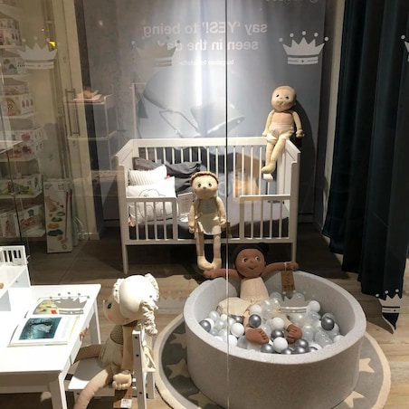 Basen z piłeczkami- angelove- jasnyróż/szary/białe