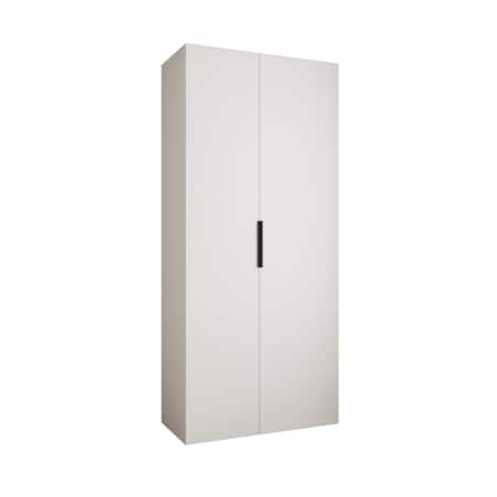 Szafa dwudrzwiowa Como 4 110 gł.40 biały+czarny