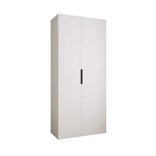 Szafa dwudrzwiowa Como 4 110 gł.40 biały+czarny