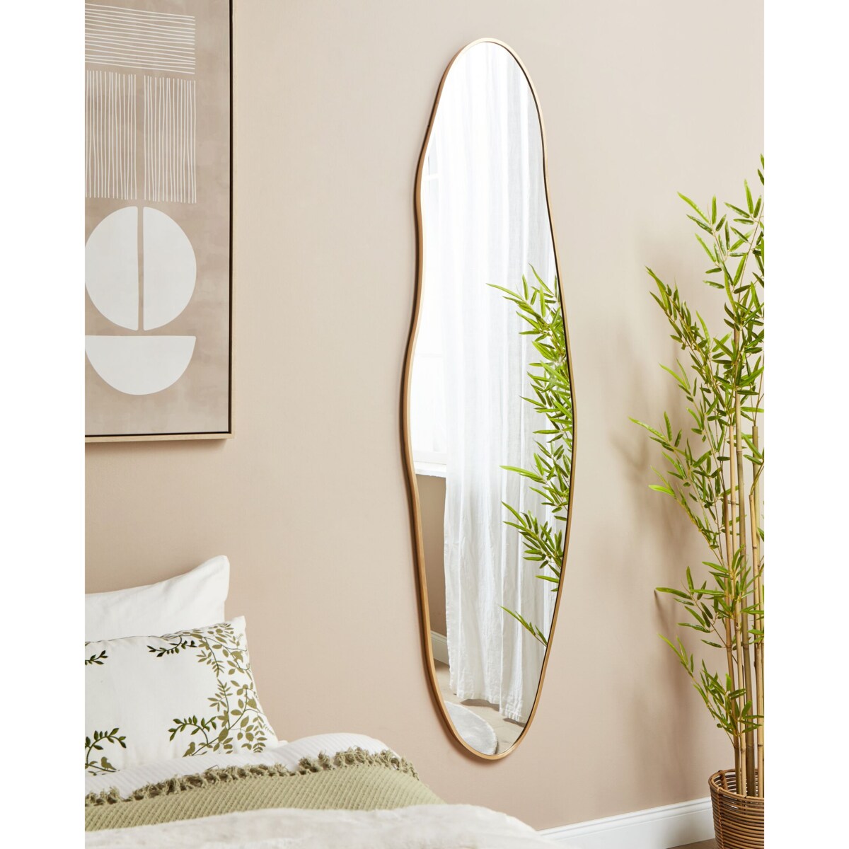 Lustro ścienne 160 cm Złoty SALINS