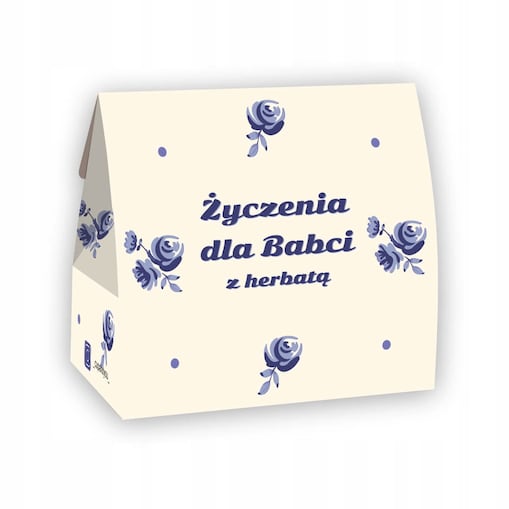 MAŁY ZESTAW PREZENTOWY UPOMINKOWY DLA BABCI 5 RÓŻNYCH SMAKÓW HERBAT LIŚCIASTYCH SYPANYCH PO 5 GRAM - PREZENT UPOMINEK NA DZIEŃ BABCI 60 70 80 90 100 URODZINY