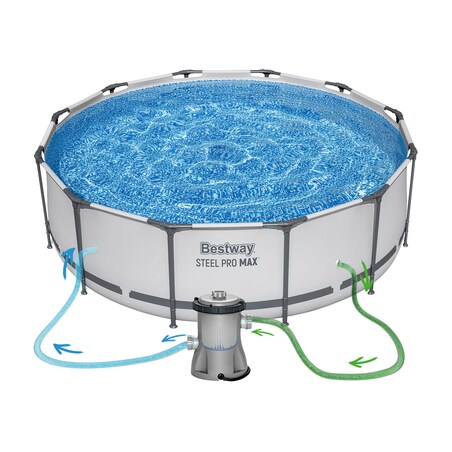 Basen ogrodowy stelażowy 366x100cm Bestway 17w1