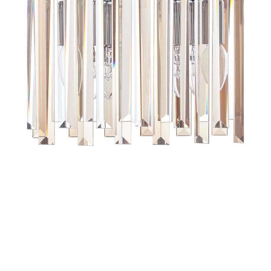 Żyrandol MANDEO Szkło Srebrny