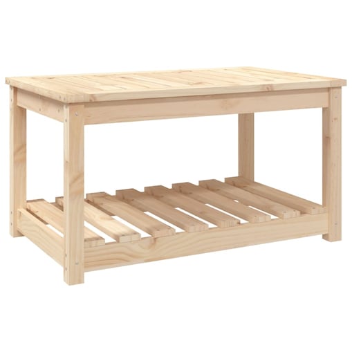 vidaXL Stolik ogrodowy, 82,5x50,5x45 cm, lite drewno sosnowe