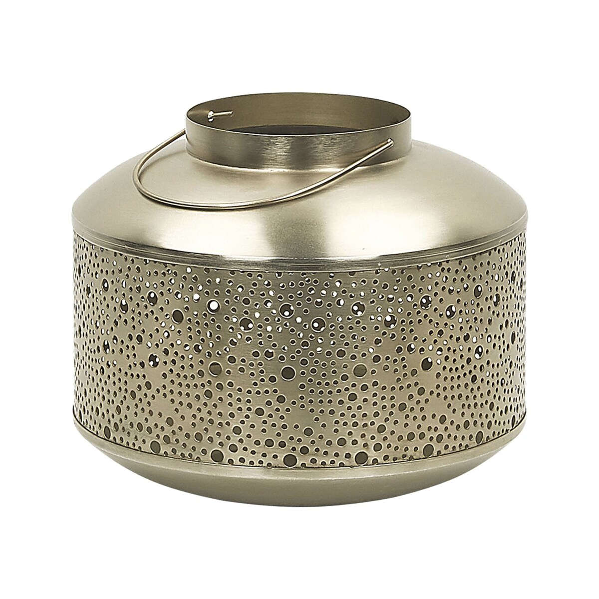 Lampion żelazny 22 cm złoty CORFU