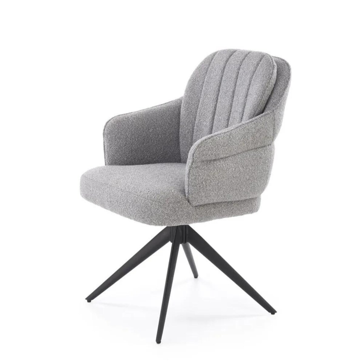 Krzesło tapicerowane K570 szare obracane