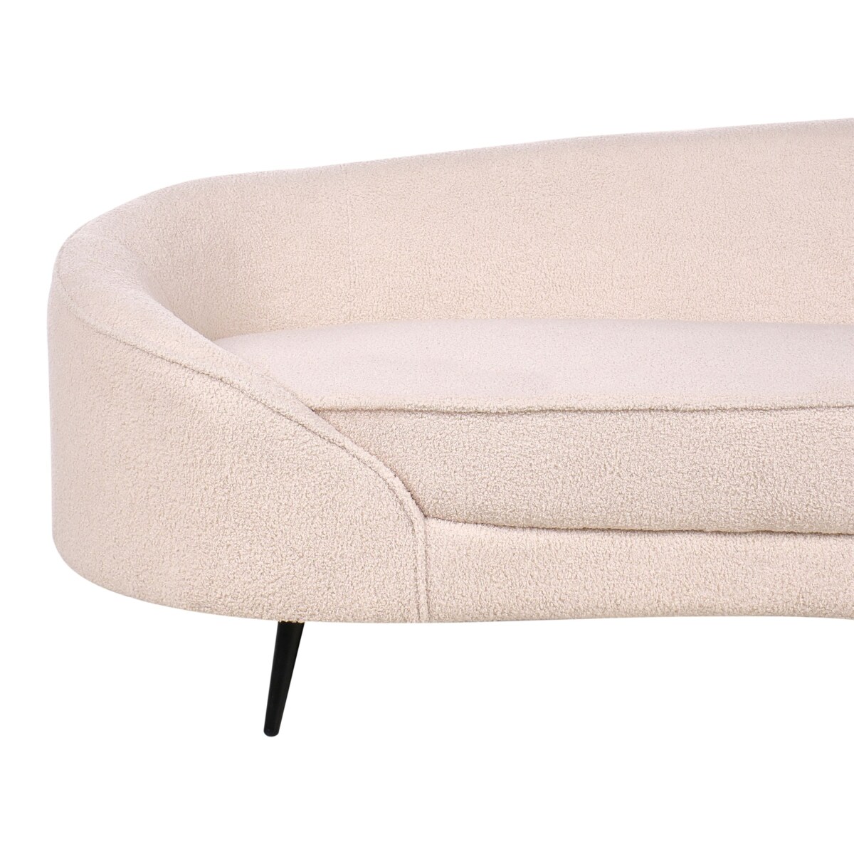 Sofa SAVAR Boucle Beżowy dla 3 osób