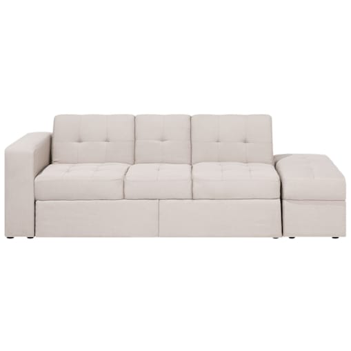 Sofa rozkładana beżowa FALSTER