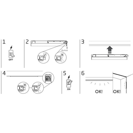 Oprawa szyny magnetycznej 1-fazowej Focus 10643 Nowodvorski LED 15W 4000K liniowa czarna