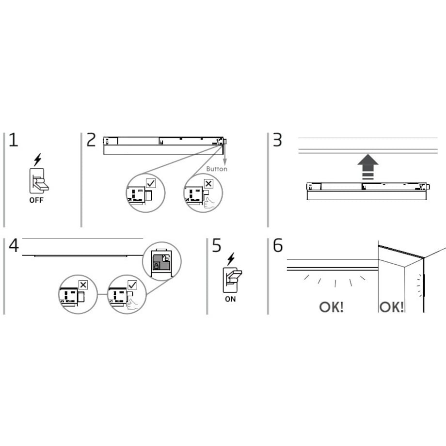 Oprawa szyny magnetycznej 1-fazowej Focus 10643 Nowodvorski LED 15W 4000K liniowa czarna