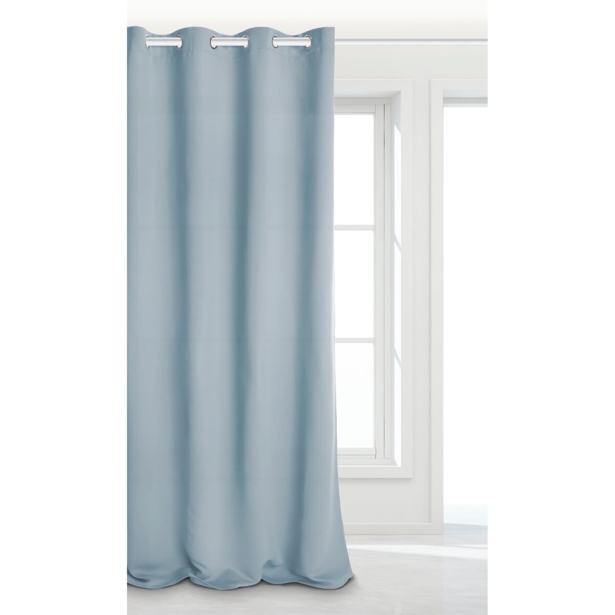 Błękitna zasłona zaciemniająca blackout 140x250 hold