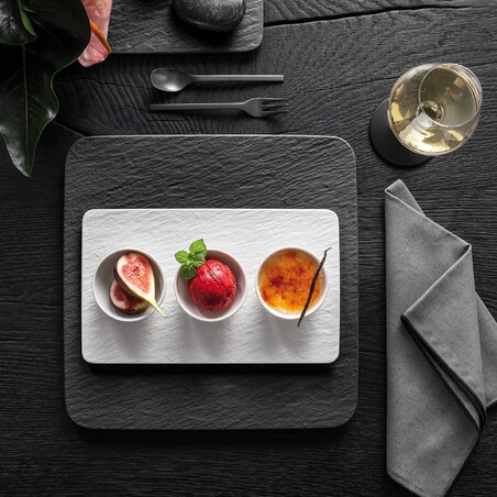 Zestaw 3 miseczek do dipów Manufacture Rock Blanc Villeroy & Boch