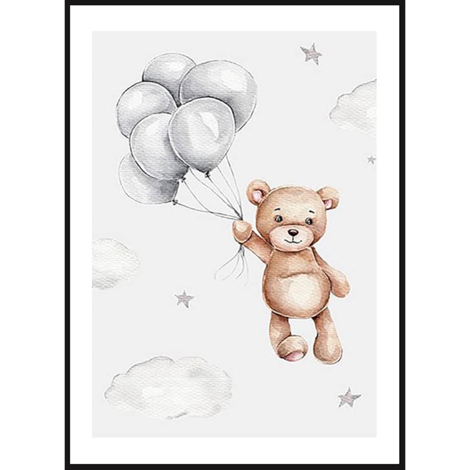 Poster Story, Plakat, Obraz - Miś Marzyciel, wymiary 50 x 70 cm