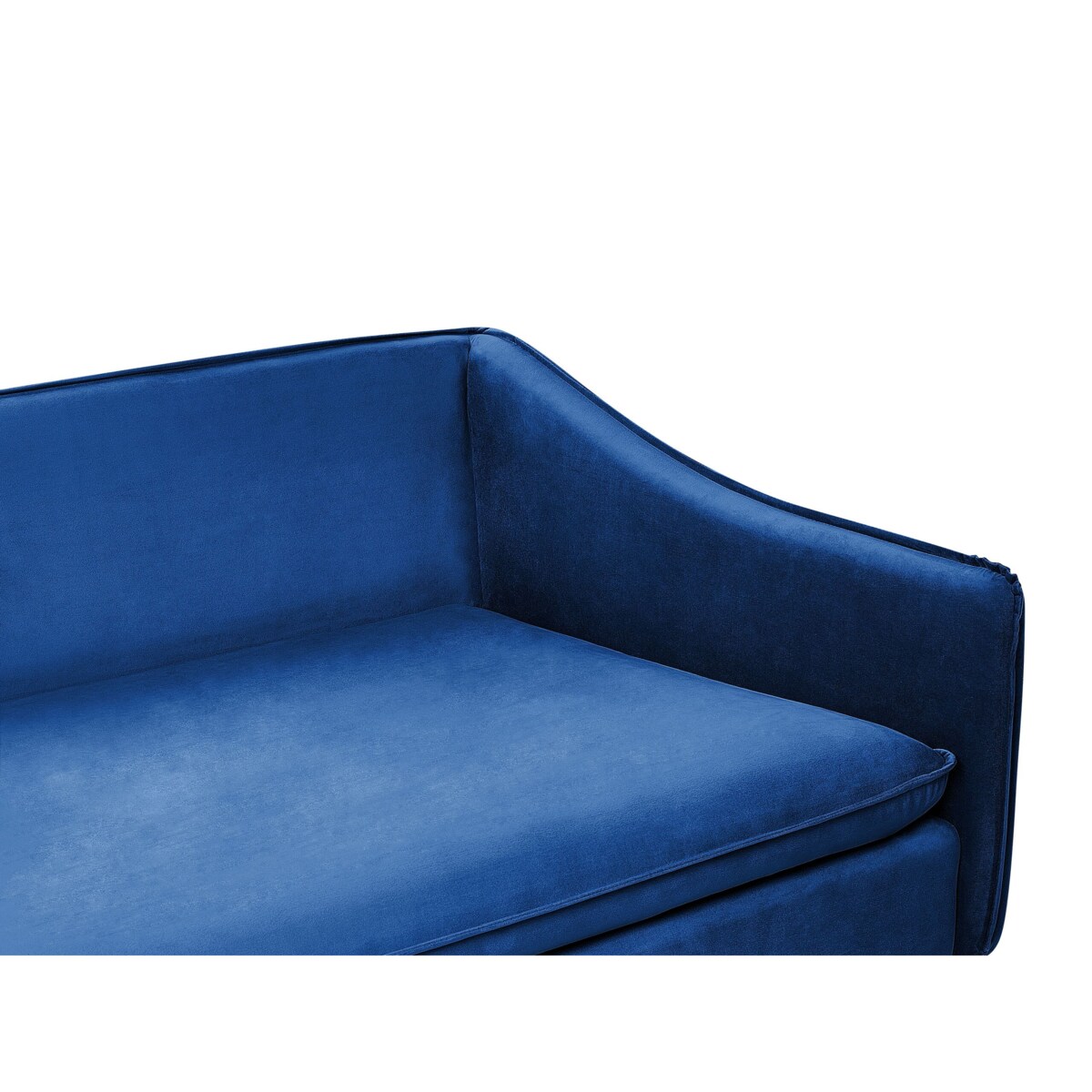 Sofa welurowa niebieska AURE