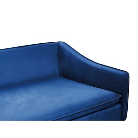 Sofa welurowa niebieska AURE