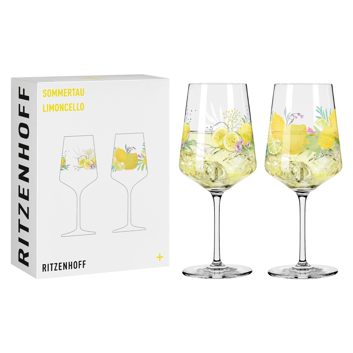 Ritzenhoff Zestaw 2 szt. kieliszków do aperitif koktajli soków Sommertau Limoncello kryształ 19/20