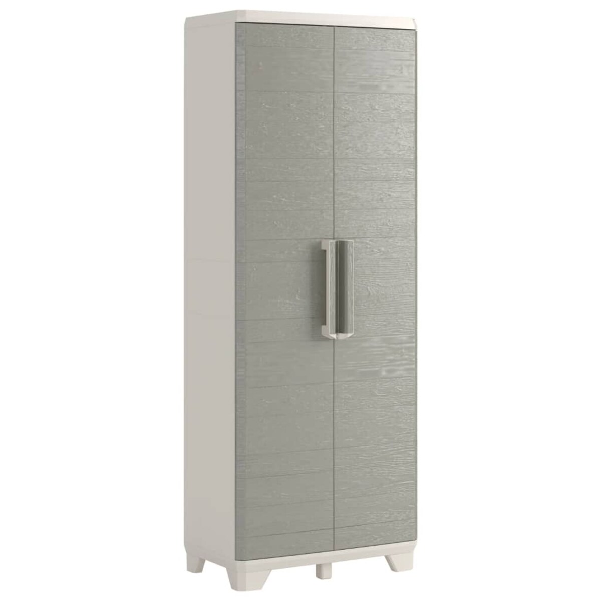 Keter Uniwersalna szafa ogrodowa Wood Grain, kremowy i taupe, 182 cm