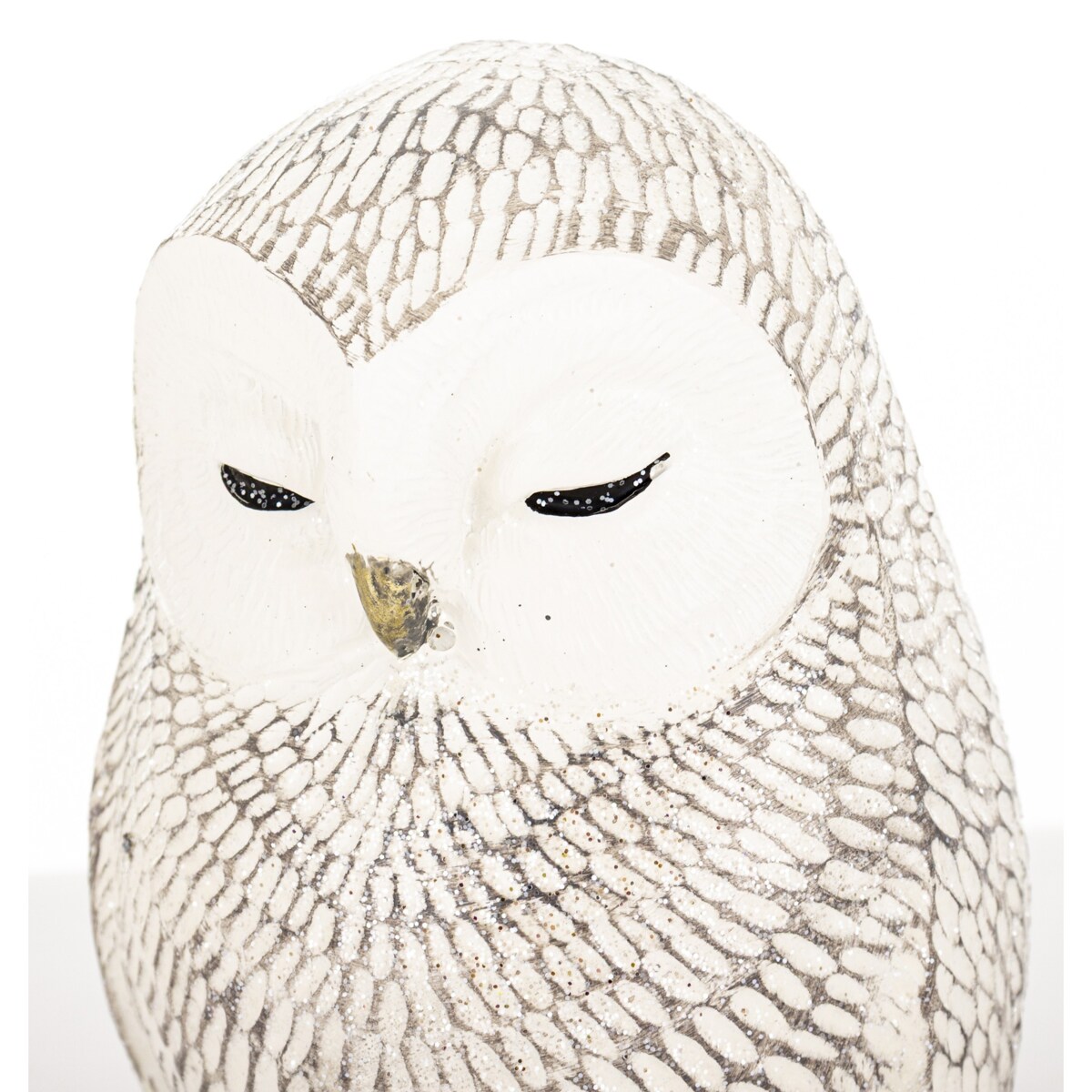 Dekoracja - biała sowa 21x10,5x12 cm NOCTUA-3