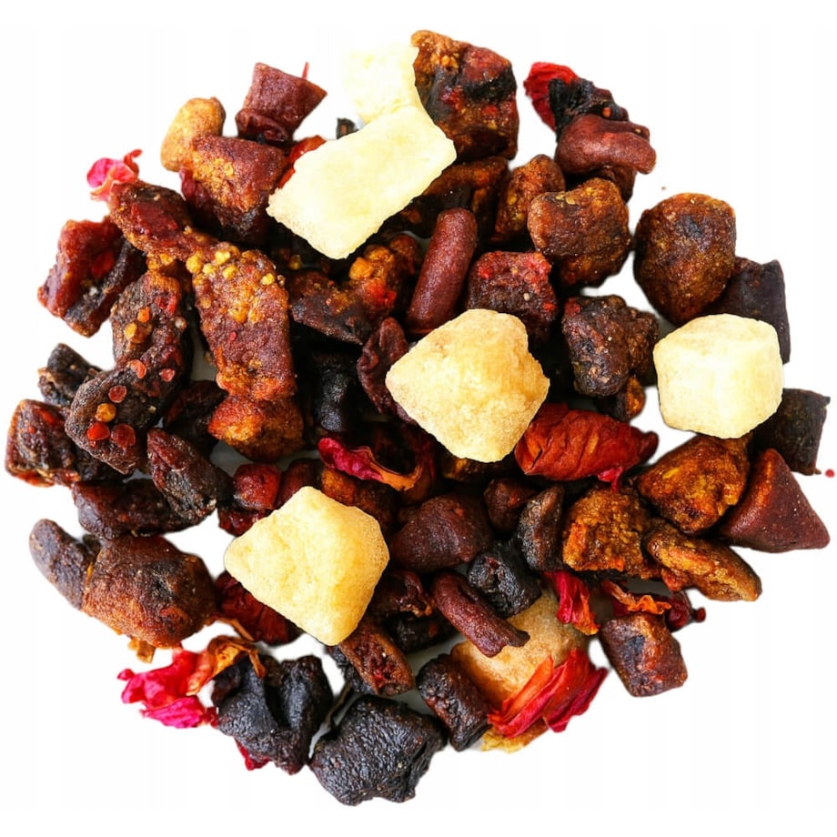 Sypana herbata owocowa IMBIROWA GRUSZKA papaja napar 250g mieszanka premium