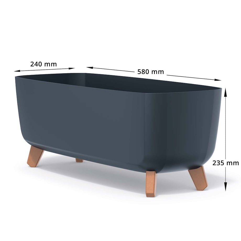 Donica Ogrodowa Na Nóżkach Na Balkon Taras 58 Cm