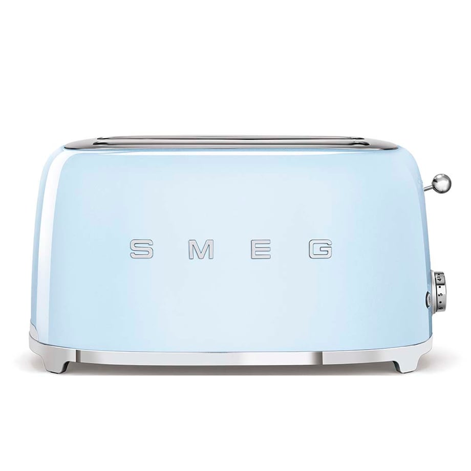 Toster na 4 kromki pastelowy błękit 50's Style, SMEG