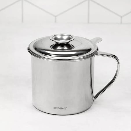 Pojemnik garnek na olej 1.2L z sitkiem filtrującym KINGHOFF