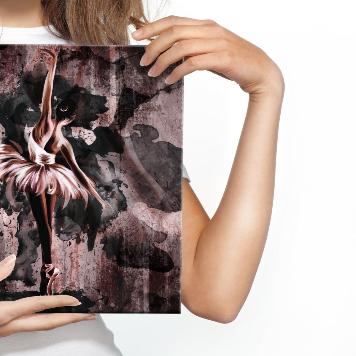 Obraz Ścienny BALETNICA Abstrakcja Sztuka 60x60cm