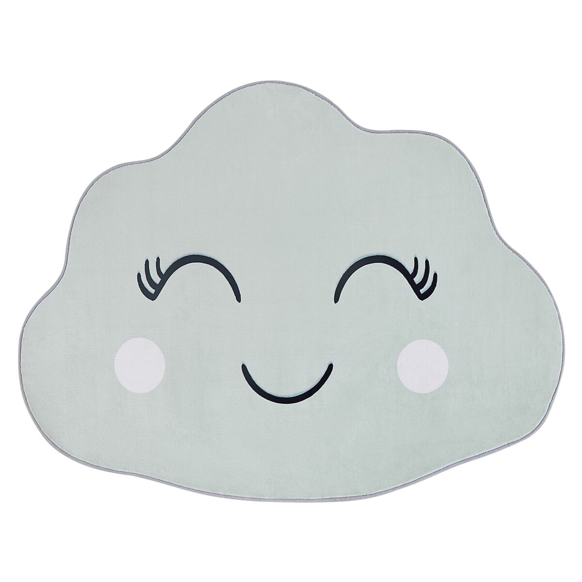 Dywan dziecięcy kształt chmury 90 x 120 cm zielony CUMULUS