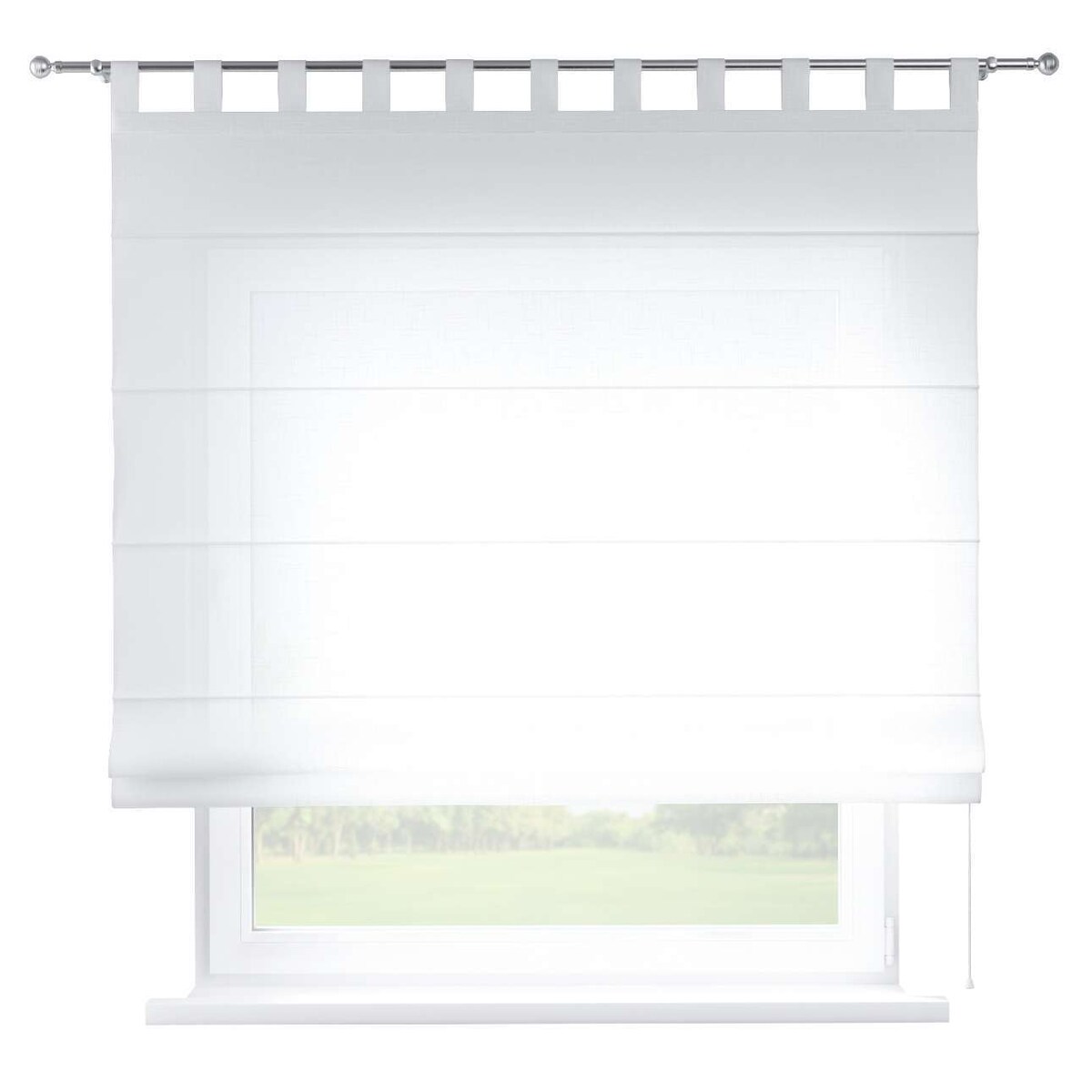 Roleta rzymska Verona 120x160 prześwitująca, biała