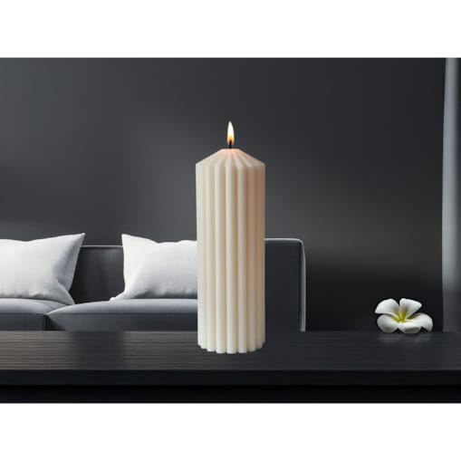 Świeca sojowa dekoracyjna Lamele duża