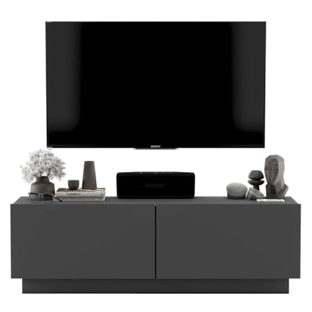 Szafka RTV Komoda Loft Industrialna stojąca / wisząca Grafit MAT 120 cm