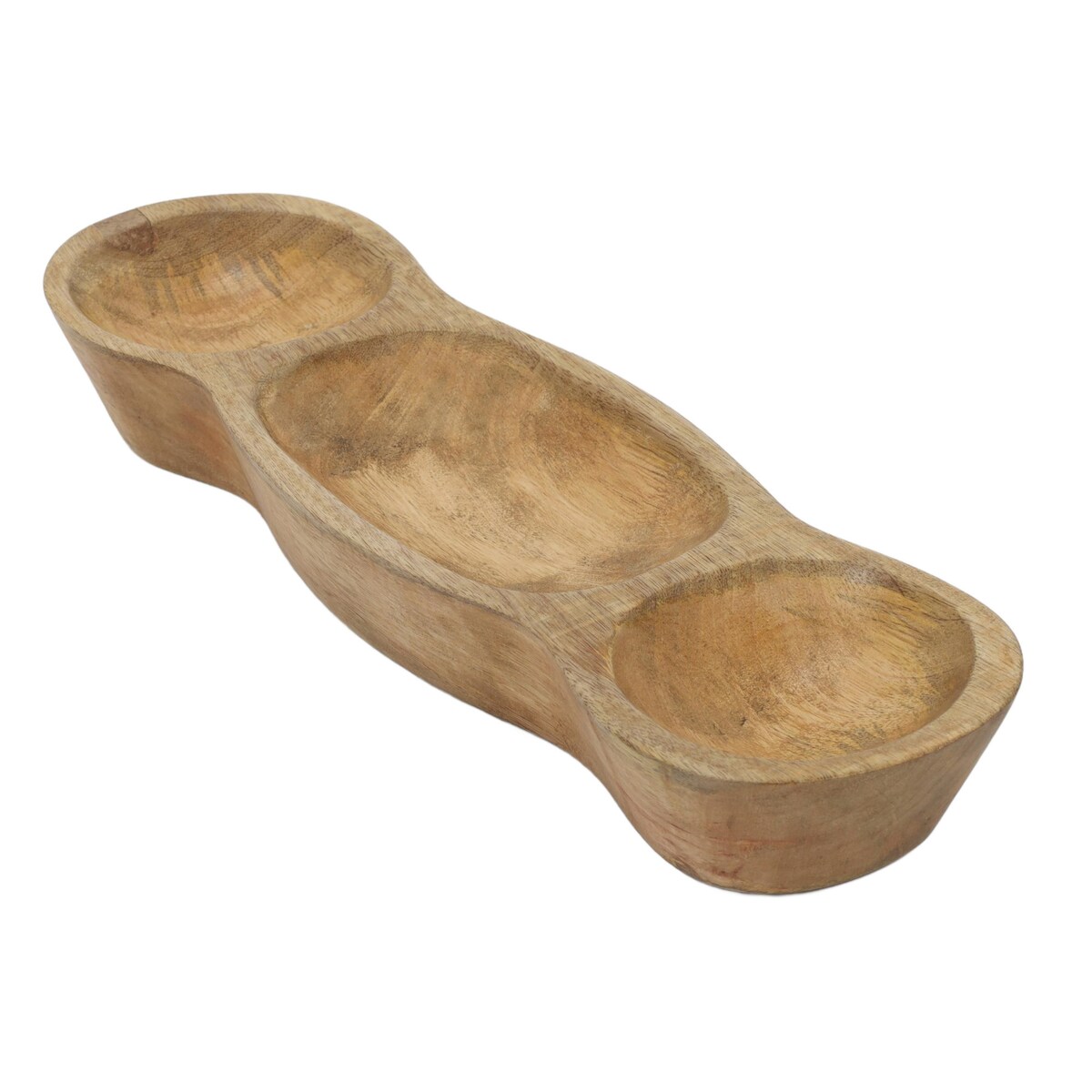 Taca na przekąski z drewna mango