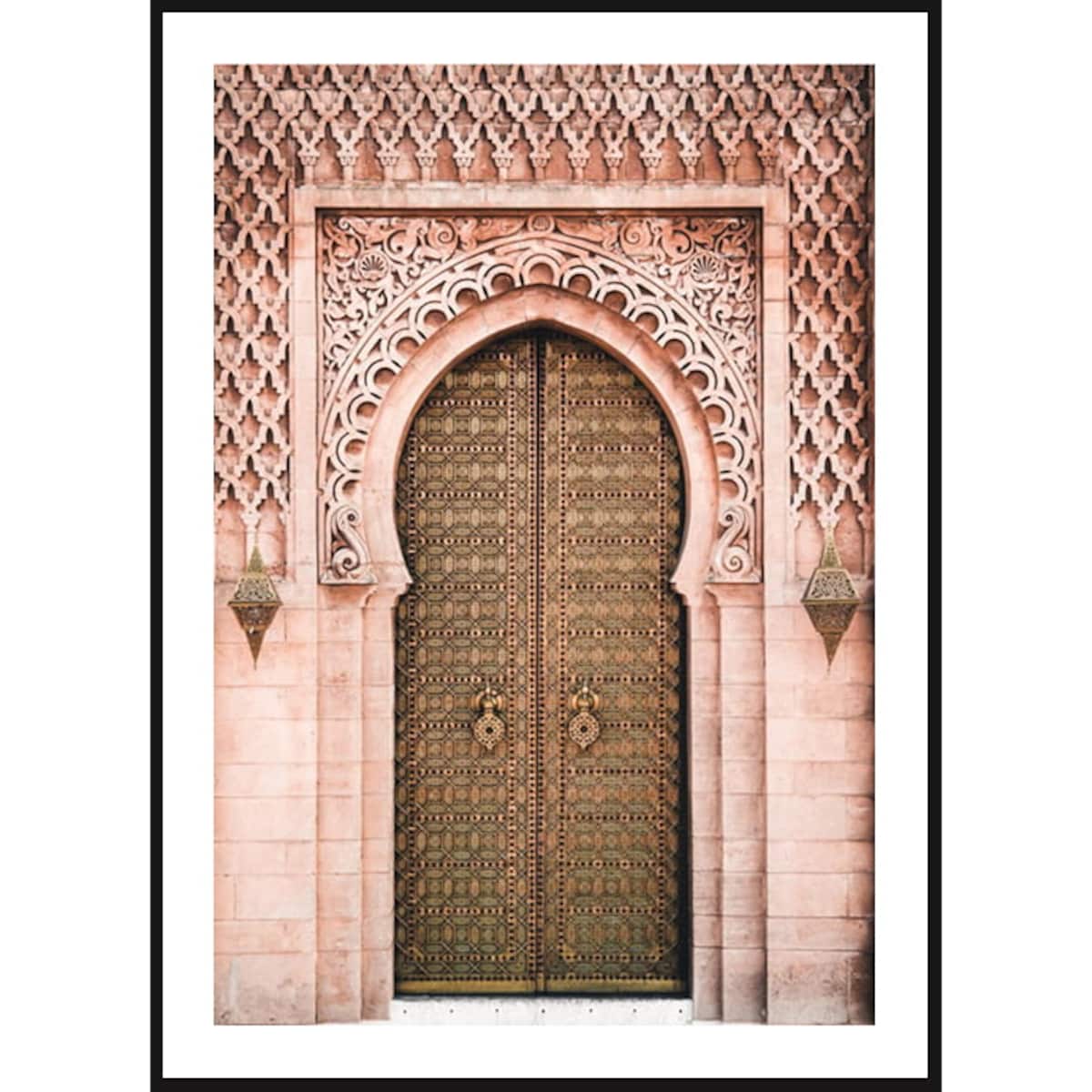 Poster Story, Plakat, Obraz - Różowa Brama w Marrakeszu, wymiary 60 x 84 cm