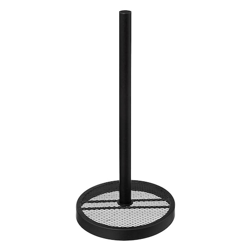 Stojak na ręcznik papierowy MAYAJ, czarny, metalowy, 33 cm