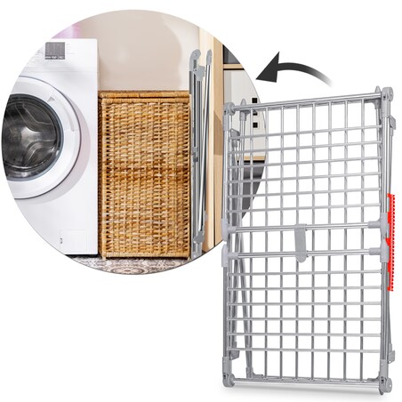 Suszarka na pranie ze stali nierdzewnej stojąca 27m Massido Lydia