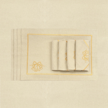 Podkładki Candy Cane Jouful Christmas Goldenline – komplet 6 szt.