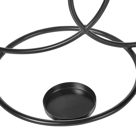Świecznik CAKUNG Metal 33 cm Czarny