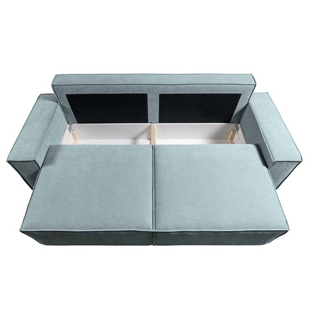 Melow 3-osobowa rozkładana sofa - jasnoniebieska