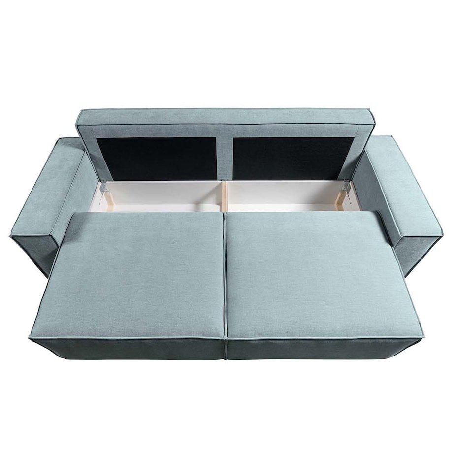 Melow 3-osobowa rozkładana sofa - jasnoniebieska